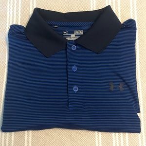 Under Armour Mens Blue Dri-Fit Polo Shirt M